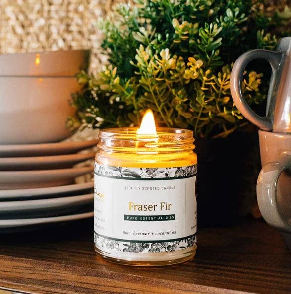 Pine Needle Frasier Fir Votive Candle | Thymes