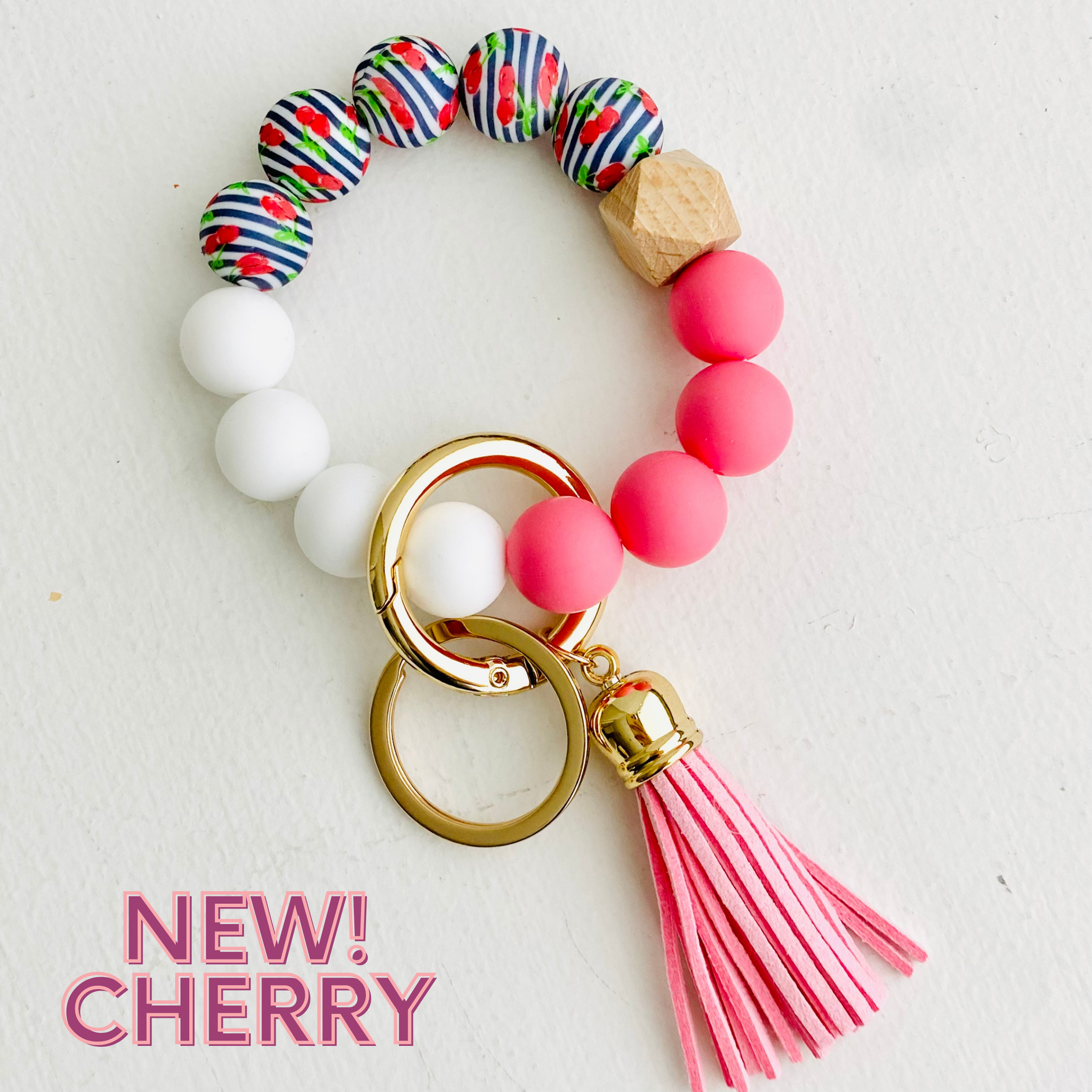 Cherry Keychain Wristlets