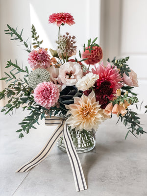 Glass vase Arrangement - Centerpiece