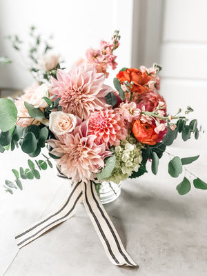 Glass vase Arrangement - Centerpiece