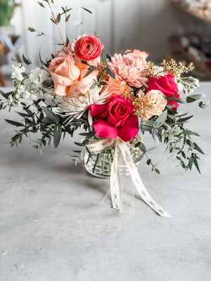 Glass vase Arrangement - Centerpiece